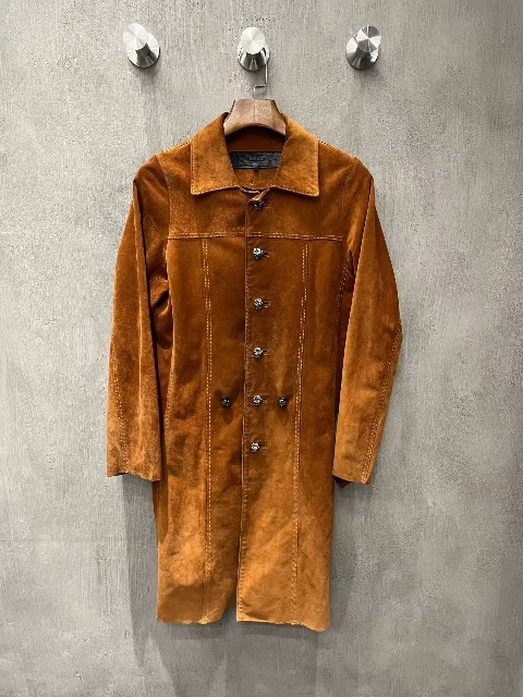 Chrome hearts โครแกนเสื้อโค้ทหนังกลับอังกฤษ🧥