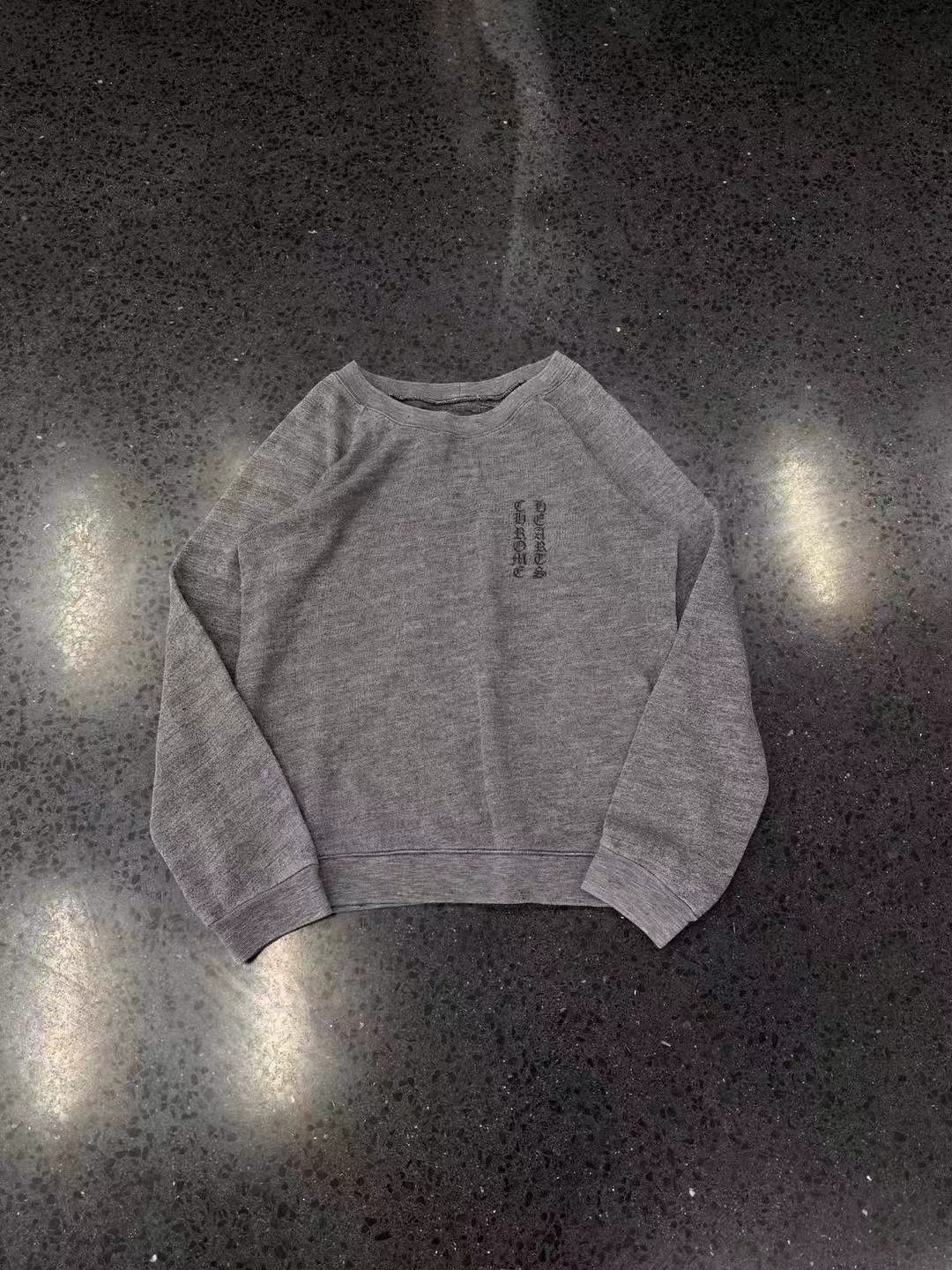 Chrome Hearts large cross✝Print sweater gray, image 1