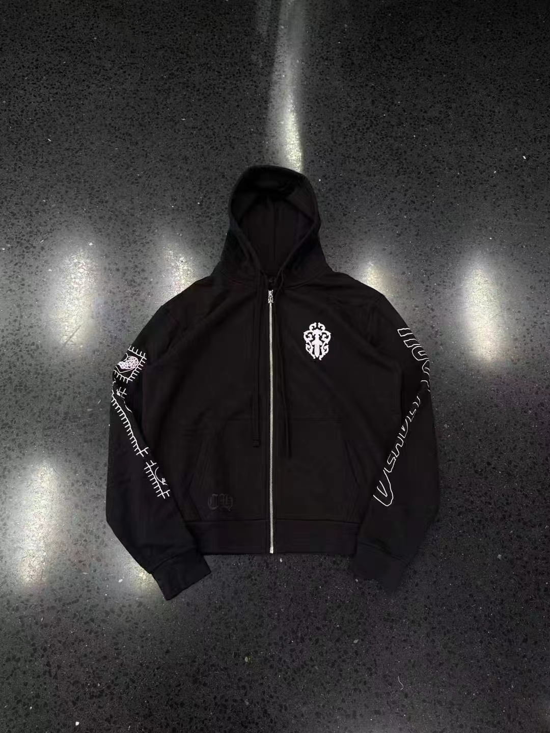 Chrome hearts Deadly Doll Girl Zip Hoodie Black, image 1