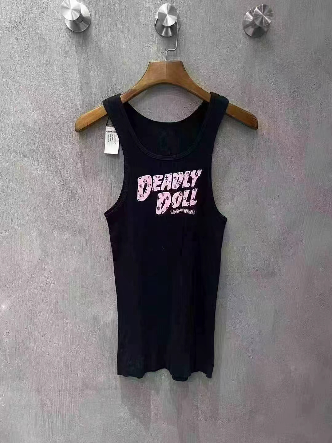 Chrome hearts Crohearts Deadly Doll กระโปรงเสื้อกั๊กสาวรุ่นแรกสีดำ รูปที่ 1