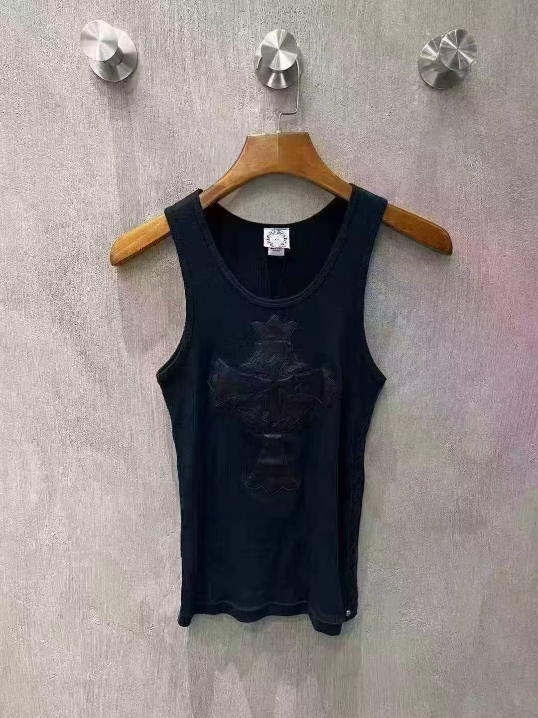 Chrome Hearts ครอส✝เสื้อกั๊กหนัง🎽รุ่น VTG รูปที่ 1