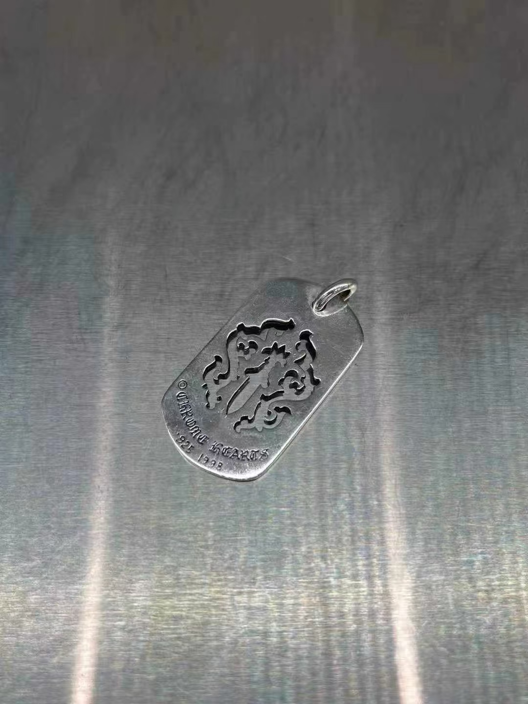 Chrome hearts Croheart 925 Silver Flame Vine Army จี้ รูปที่ 1