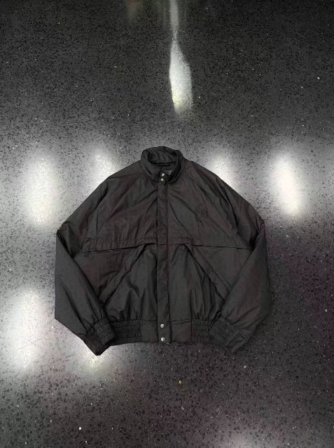 Chrome heartsクロハートクロス花暗紋綿服ジッパージャケット黒