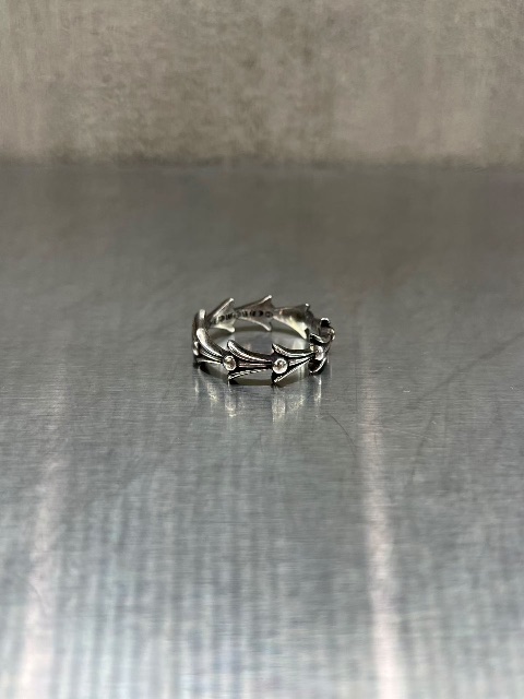 Chrome heartsクローン心925銀魚骨指輪💍洗練された💯