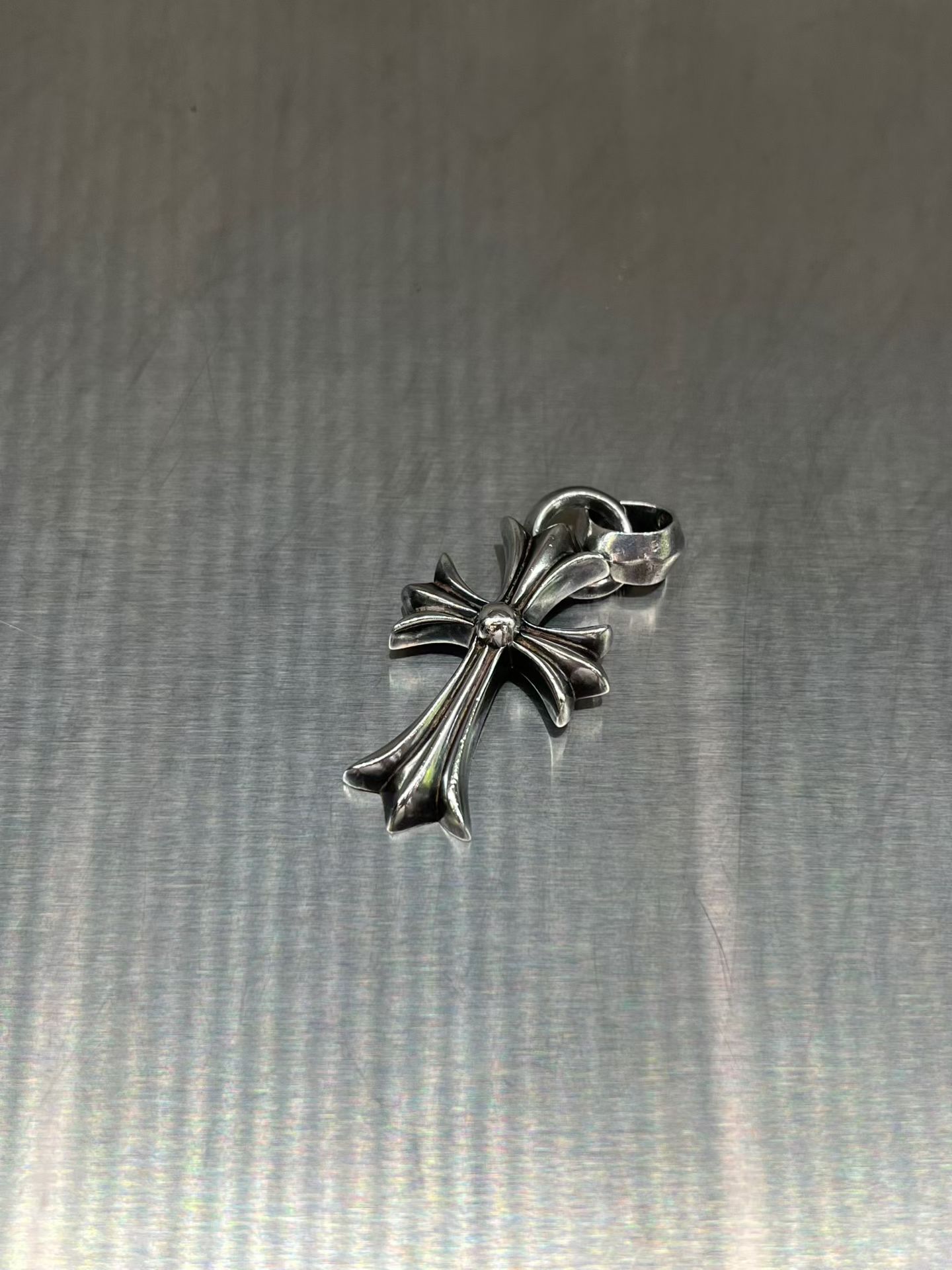 Chrome hearts โครเอเชียหัวใจ925เงินหยดข้าม✝จี้ รูปที่ 1