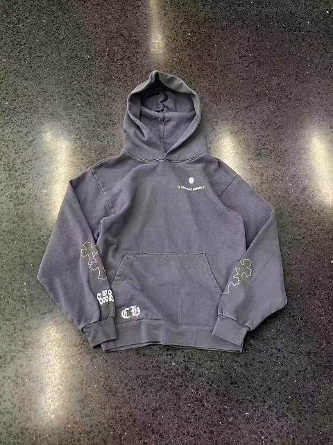 Chrome Hearts Crowheart Drake CLB Qualified Cross-Print Hoodie