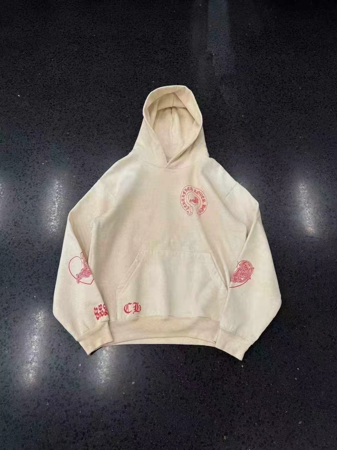 Chrome hearts Crohearts หัวใจ Drake CLB ญาติและเพื่อนจำนวนจำกัดรักเกือกม้าหมวก รูปที่ 1