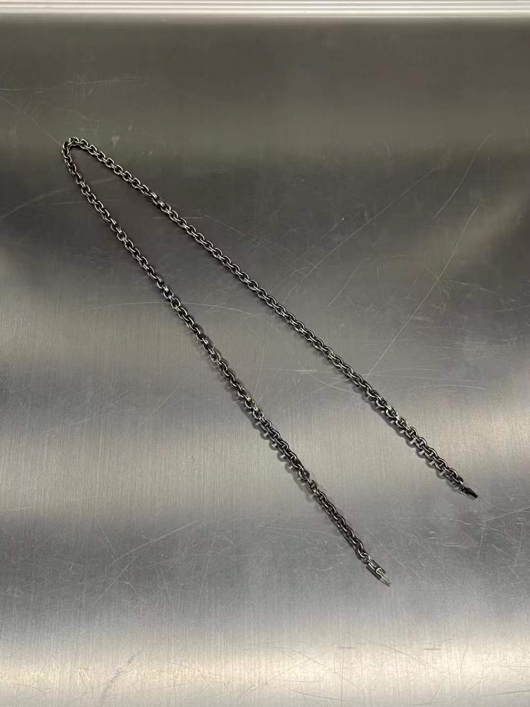 Chrome hearts โครเอเชียหัวใจ925เงิน paperchain สร้อยคอตัวอักษร รูปที่ 1