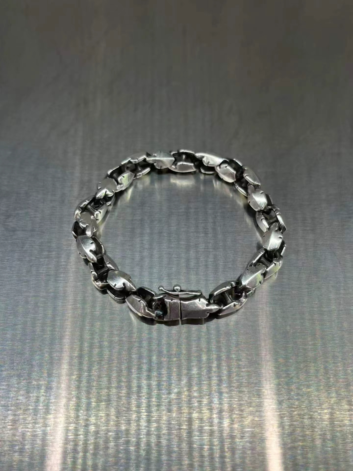 Chrome hearts โครเอเชียหัวใจ925เงิน Fleur🔥สร้อยข้อมือ รูปที่ 1
