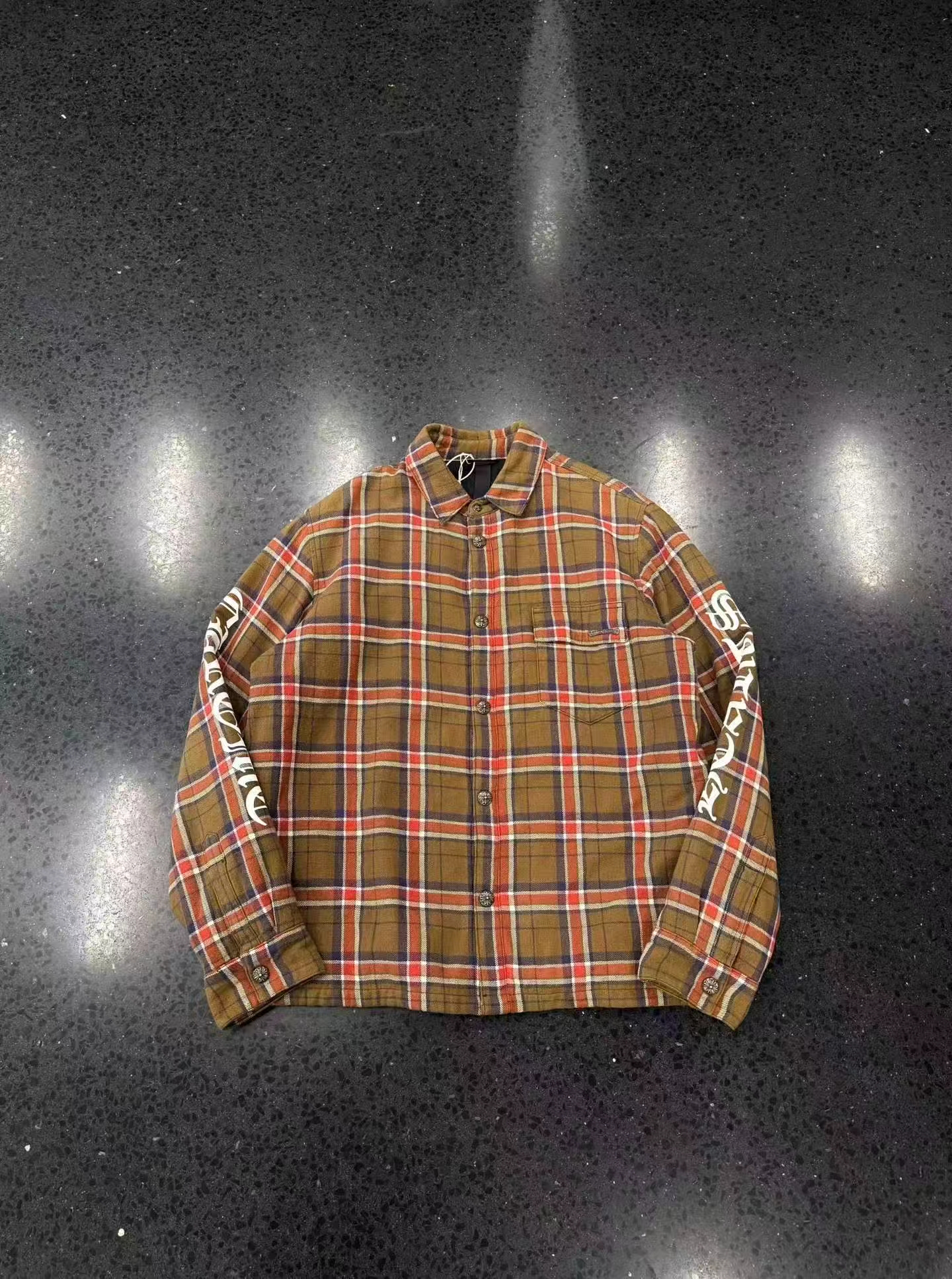 Chrome Hearts Old English Plaid workdog Jacket, image 1