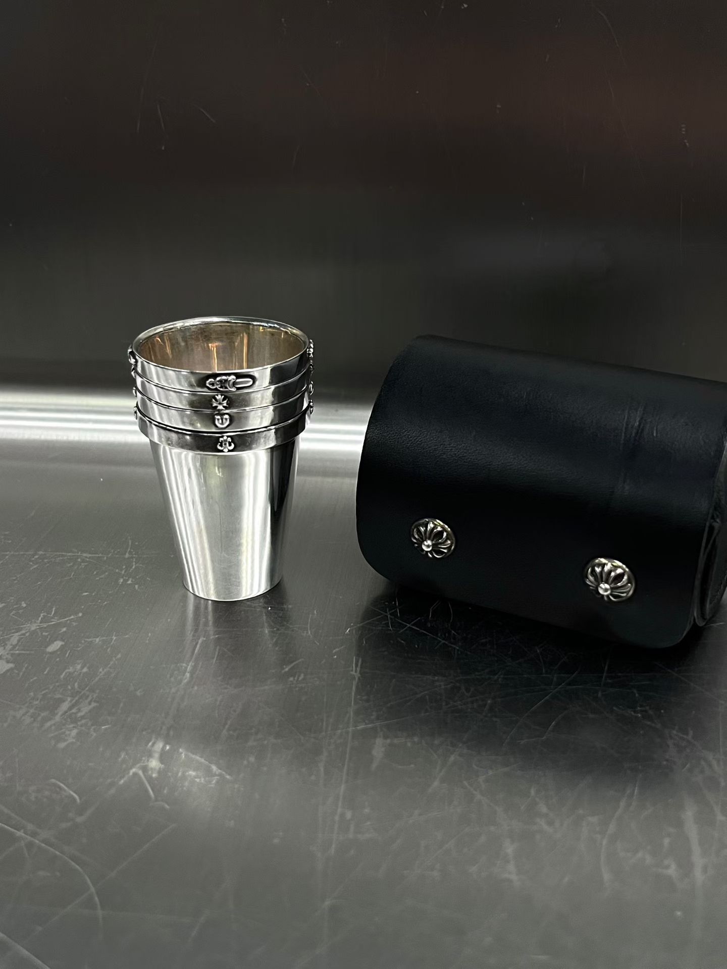 Chrome hearts โครโรนีหัวใจหลายองค์ประกอบ shot ถ้วย925 รูปที่ 1