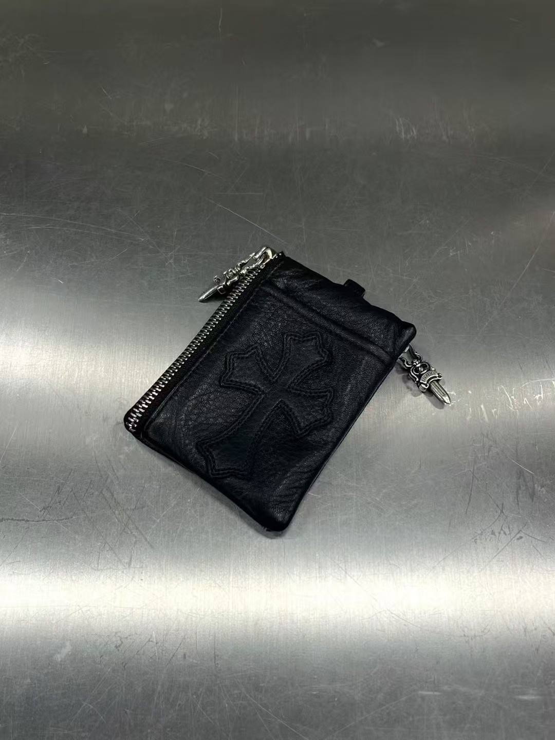 Chrome Hearts крест✝️ Черная подвесная цепочка для брюк, изображение 1