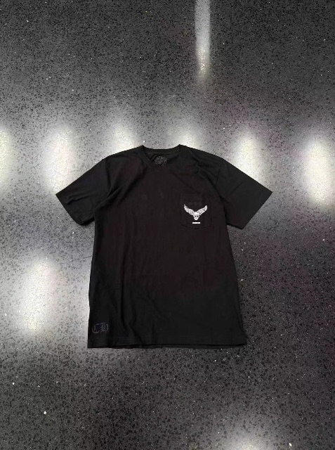 Chrome Hearts Crowheart FOTI Flying Wing Skeleton☠Short sleeve black