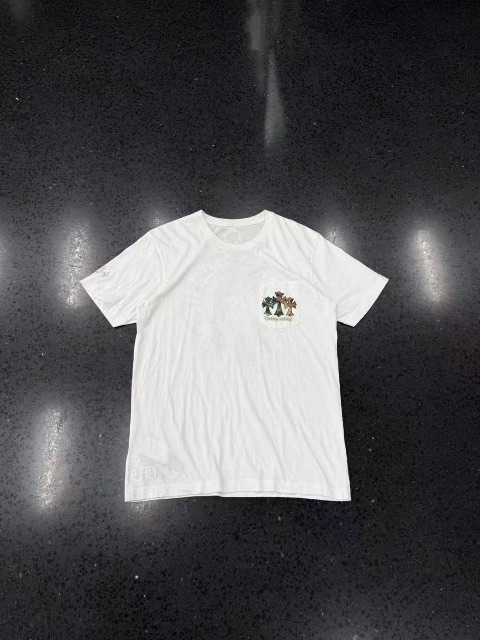 Chrome hearts 克罗心  迷彩十字花马蹄印花短袖  白色