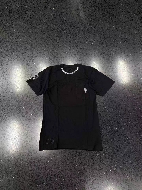 Chrome hearts 克罗心  十字架✝️梵文 印花短袖  黑色
