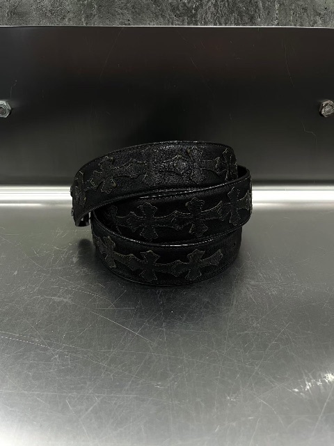 Chrome hearts โครโกหัวใจเต็มไปด้วยไม้กางเขน✝เข็มขัดหนัง