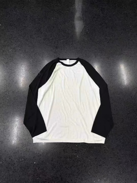 Chrome Hearts cross✝Sticker mulberry silk long sleeve black and white