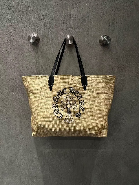 Chrome hearts Croheart Cross กระเป๋าชายหาดถักฟางภาษาสันสกฤต🏖️